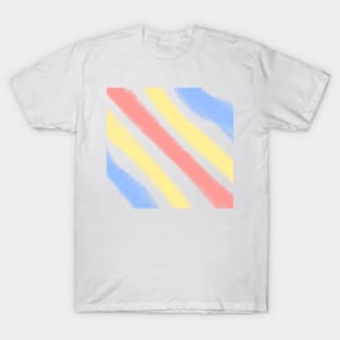 Colorful watercolor stripes art T-Shirt